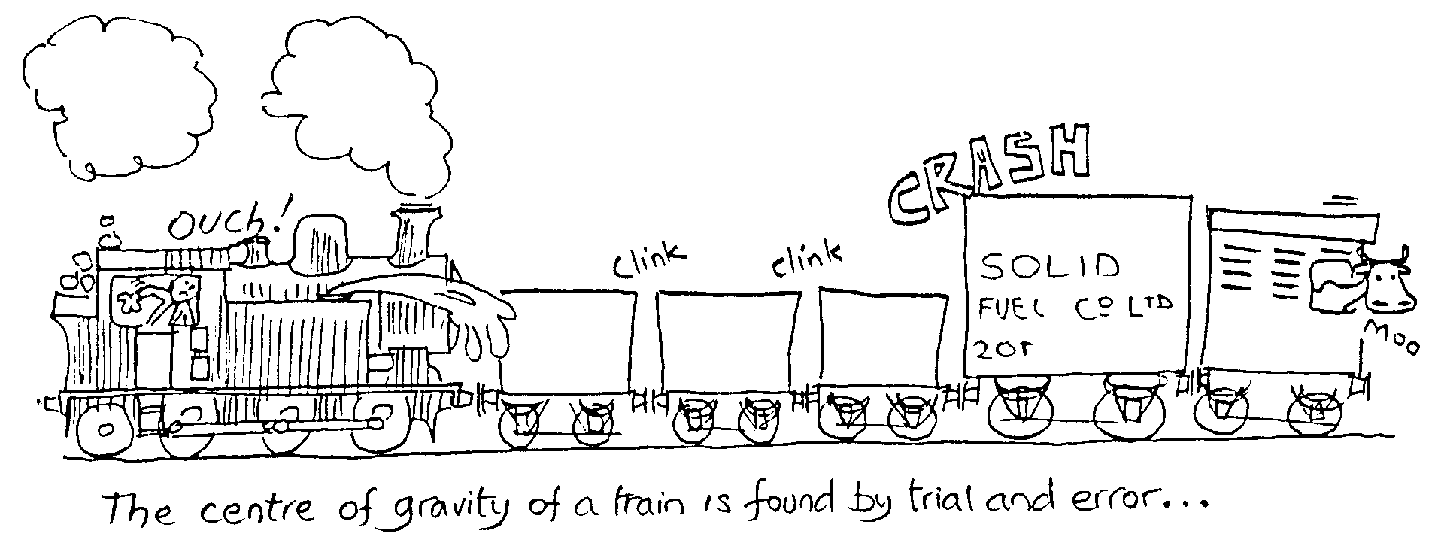 Cartoon of freight train.